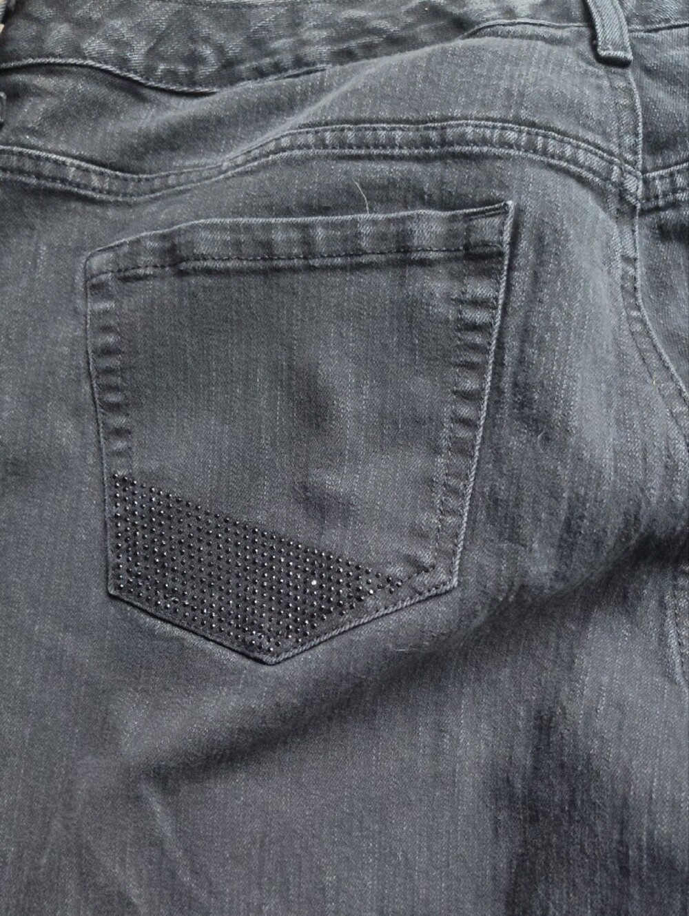 Jones New York Straight Leg Jeans With Bleached AREA ON BACK OF HEM 20W - Picture 8 of 10